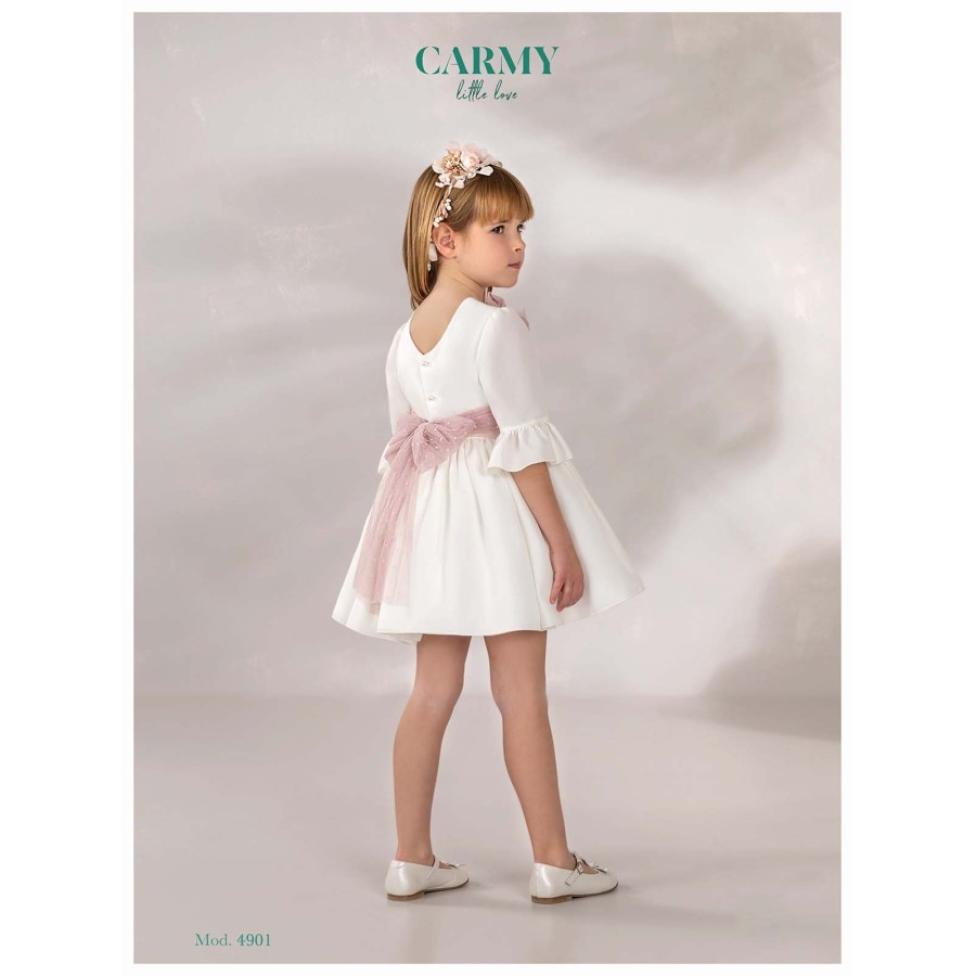 VESTIDO CEREMONIA EN ESTERILLA FINA, REFERENCIA 4901,ALTA COSTURA,GUGGOS,SERVICIO 30 DIAS
