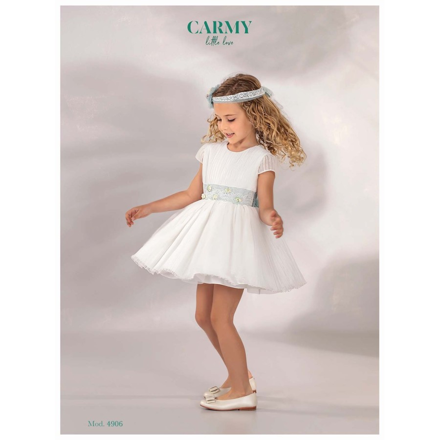 VESTIDO CEREMONIA EN TUL PLISADO,REFERENCIA 4906,ALTA COSTURA, GUGGOS,SERVICIO 30 DIAS