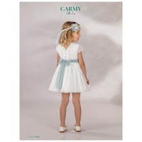 VESTIDO CEREMONIA EN TUL PLISADO,REFERENCIA 4906,ALTA COSTURA, GUGGOS,SERVICIO 30 DIAS