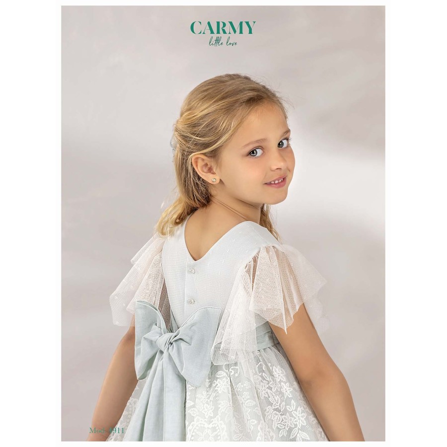 VESTIDO CEREMONIA EN TUL ESTAMPADO, REFERENCIA 4911, ALTA COSTURA,GUGGOS,SERVICIO 30 DIAS