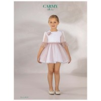 VESTIDO CEREMONIA EN SEDA CRISTAL,REFERENCIA 4913, ALTA COSTURA, GUGGOS,SERVICIO 30 DIAS