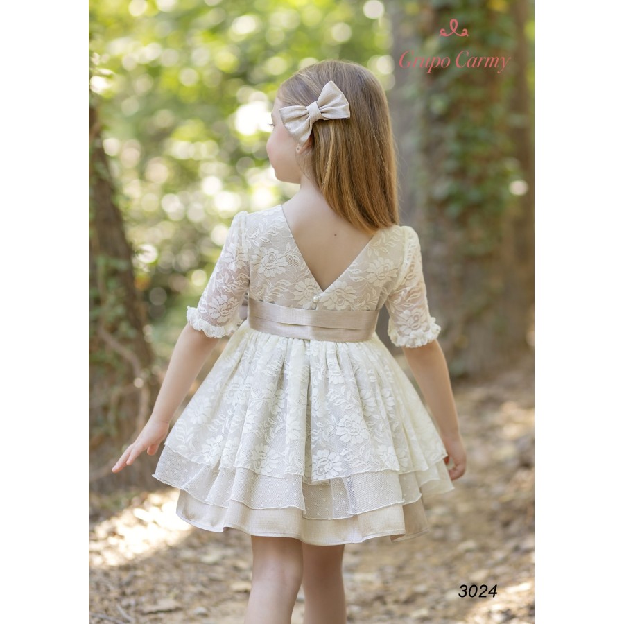 VESTIDO CEREMONIA, ALTA COSTURA,GUGGOS
