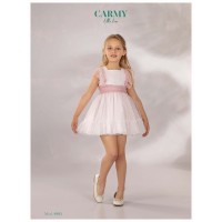 VESTIDO CEREMONIA EN TUL TOPOS FLOCADO,REFERENCIA 4905,ALTA COSTURA,GUGGOS,SERVICIO 30 CDIAS