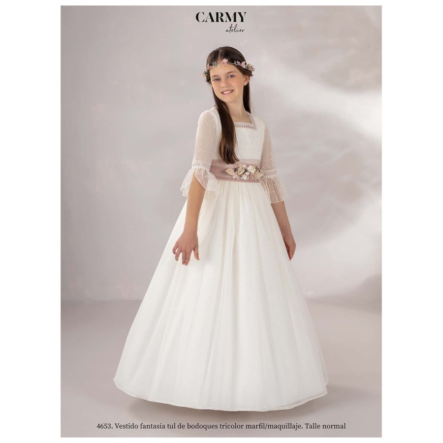 VESTIDO COMUNION,ALTA COSTURA, GUGGOS,SERVICIO 30 DIAS