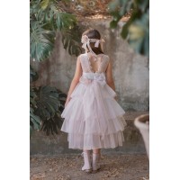 VESTIDO CEREMONIA EN BATISTA INGLESA BORDADA-REFERENCIA 268-ALTA COSTURA GUGGOS-SERVICIO 30 DIAS