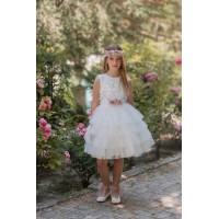 VESTIDO CEREMONIA EN TUL-REFERENCIA 242-ALTA COSTURA GUGGOS SERVICIO 30 DIAS