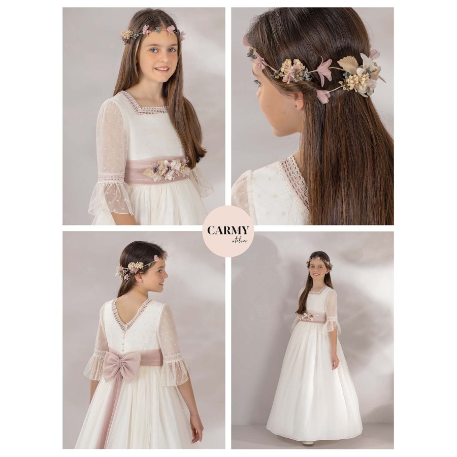 VESTIDO COMUNION,ALTA COSTURA, GUGGOS,SERVICIO 30 DIAS