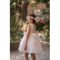 VESTIDO CEREMONIA ORGANZA BORDADA-REFERENCIA 263-ALTA COSTURA GUGGOS SERVICIO 30 DIAS