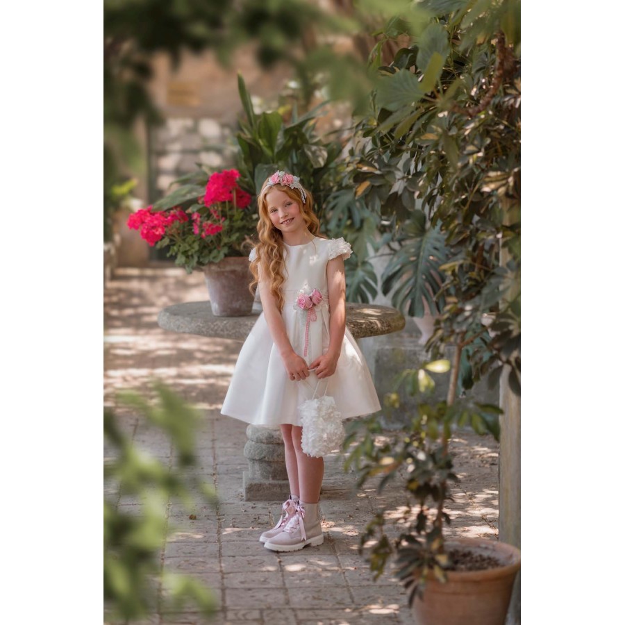 VESTIDO CEREMONIA EN RASO-REFERENCIA 225-ALTA COSTURA GUGGOS-SERVICIO 30 DIAS
