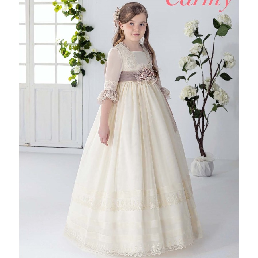 VESTIDO COMUNION,ALTA COSTURA,GUGGOS