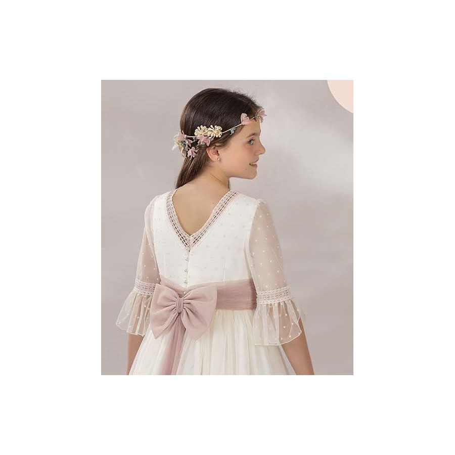 VESTIDO COMUNION,ALTA COSTURA, GUGGOS,SERVICIO 30 DIAS