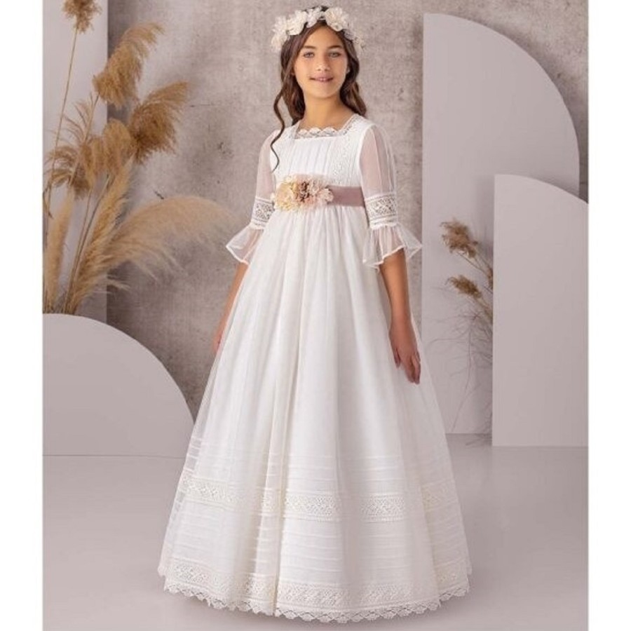 VESTIDO COMUNION EN TUL...