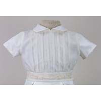 CONJUNTO BAUTIZO Y CEREMONIA-EN PLUMETI Y ENCAJE-REFERENCIA 476-ALTA COSTURA GUGGOS