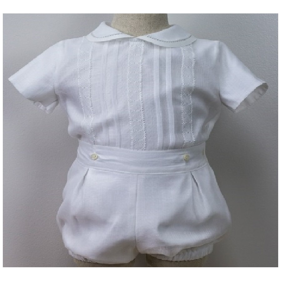 CONJUNTO BAUTIZO Y CEREMONIA- EN CRISTALY ENCAJE-REFERENCIA 450-ALTA COSTURA GUGGOS