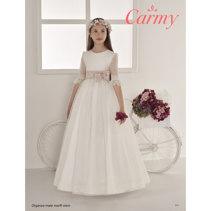 VESTIDO COMUNION EN TUL...