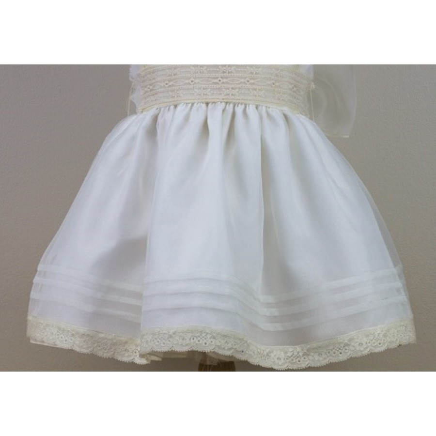 VESTIDO BAUTIZO Y CEREMONIA EN CRISTAL Y ENCAJE-REFERENCIA 478-ALTA COSTURA GUGGOS