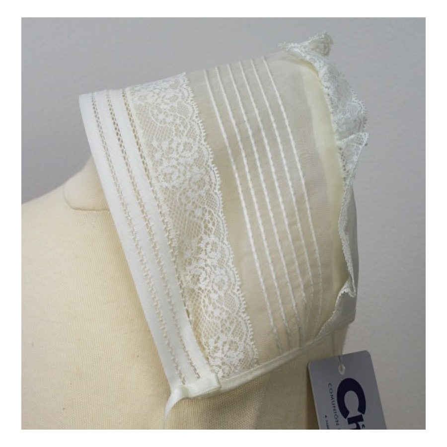 GORRITO BAUTIZO Y CEREMONIA EN CRISTAL Y ENCAJE-REFERENCIA 400-ALTA COSTURA GUGGOS