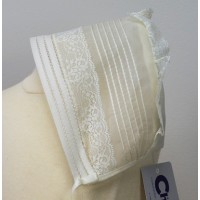 GORRITO BAUTIZO Y CEREMONIA EN CRISTAL Y ENCAJE-REFERENCIA 400-ALTA COSTURA GUGGOS