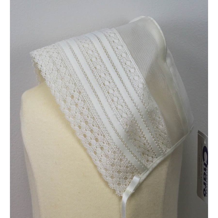 GORRITO BAUTIZO Y CEREMONIA EN CRISTAL Y ENCAJE-REFERENCIA 804-ALTA COSTURA GUGGOS