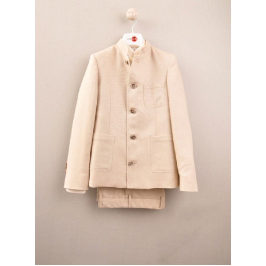 TRAJE COMUNION Y CEREMONIA-EN ALGODON Y LINO-REFERENCIA 10-03026-ALTA COSTURA GUGGOS