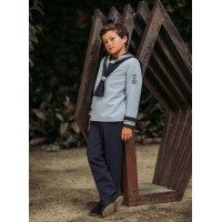 TRAJE COMUNION MARINERO EN POLIESTER Y VISCOSA-REFERENCIA 10-01054-ALTA COSTURA GUGGOS