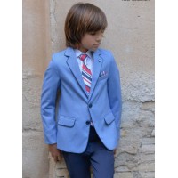 TRAJE COMUNION Y CEREMONIA EN ALGODON Y VISCOSA-REFERENCIA 10-04088-ALTA COSTURA GUGGOS