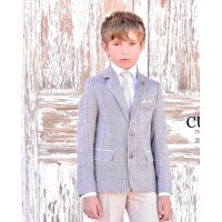 TRAJE COMUNION Y CEREMONIA EN ALGODON-REFERENCIA VX 860-ALTA COSTURA GUGGOS