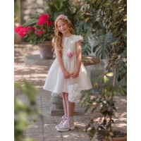 VESTIDO CEREMONIA EN RASO-REFERENCIA 225-ALTA COSTURA GUGGOS-SERVICIO 30 DIAS