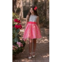 VESTIDO CEREMONIA EN RASO-REFERENCIA 239-ALTA COSTURA GUGGOS