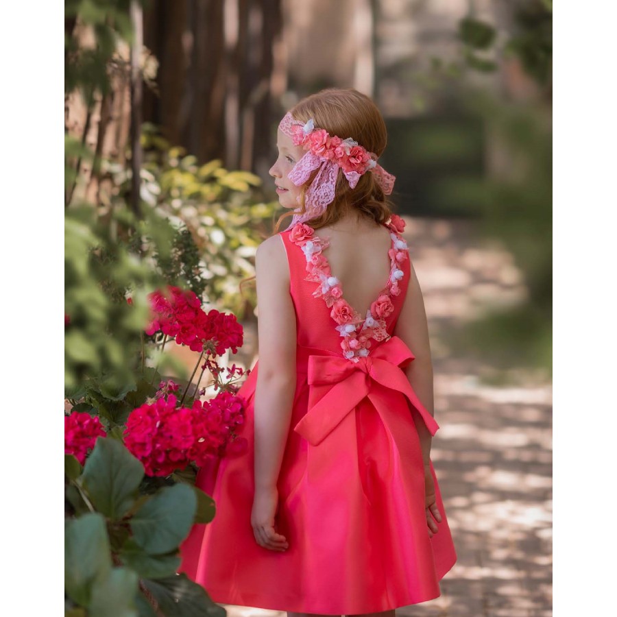 VESTIDO CEREMONIA EN RASO-...