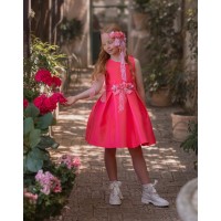 VESTIDO CEREMONIA EN RASO- REFERENCIA 237-ALTA COSTURA GUGGOS