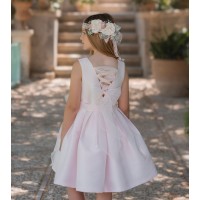 VESTIDO CEREMONIA EN RASO-REFERENCIA 214-ALTA COSTURA GUGGOS