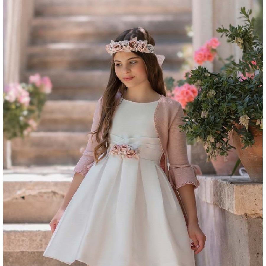 VESTIDO CEREMONIA EN RASO-REFERENCIA 249-ALTA COSTURA GUGGOS-SERVICIO 30 DIAS
