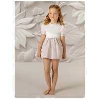 VESTIDO CEREMONIA EN LINO Y BATISTA-REFERENCIA 5902-ALTA COSTURA-GUGGOS