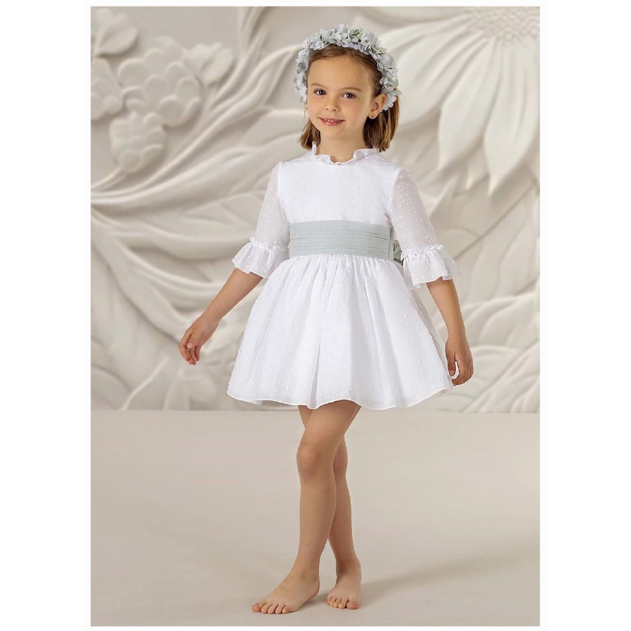 VESTIDO CEREMONIA PLUMETI Y BATISTA-REFERENCIA 5904-ALTA COSTURA-GUGGOS