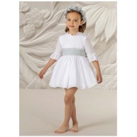 VESTIDO CEREMONIA PLUMETI Y BATISTA-REFERENCIA 5904-ALTA COSTURA-GUGGOS